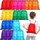 Yerliker 24 Pack Building Block Party Favor Bags Building Block Treat Goodie Drawstring Brick Bags for Kids Birthday Party Supplies Decorations