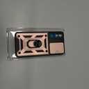 Gritup Compatible with Samsung Galaxy S22 Plus Case with HD Screen Protector with Slide Camera Cover, 360Rotation Ring Kickstand [Military Grade], Rose Gold