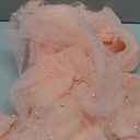 Artoid Mode 6PCS Pearl Pink Gauze Table Runner 120 Inch 10FT, Seasonal Sheer Dining Holiday Wedding Birthday Baby Shower Table Decor for Home Party