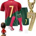 Soccer Jersey Kids,Soccer Jerseys for Boys,Kids Youth Jersey Shirt Socks Soccer Shirt G_ift Kit Set 20