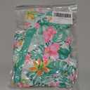 AIDEAONE 5-16T Girls Bathing Suit 3 Piece Swimsuit Drawstring Quick Dry Tankini with Cover Ups (9-10 Years, Light Green Flower)