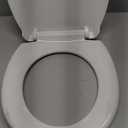 Ansffer Toilet Seat Round Soft Close16.5'', Toilet Lid Slow Close Quiet No Slam, Easy Installation & ReleaseSafe PP Material Easy Clean, Comfortable Ergonomic Design, 2 Years Support, White Plastic