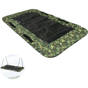 60-Inch Rectangular Platform Tree Swing Replacement Fabric - Platform Swing Replacement Cover 700lbs Capacity - with Handles(Camo Green, 60 inch)