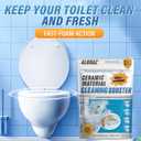 ALBRAZ Foam Toilet Cleaner, Automatic Hands-Free Deep Cleaning, Ceramic Material Booster, Pearl Blue,Limescale and Mineral-Buildup, Deep Cleaning-1PCS (white)