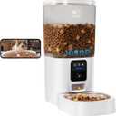 Frienhund Automatic Cat Feeder with Camera: 5G WiFi Automatic Dog Feeder with Night Vision, 7L Auto Cat Food Dispenser with 1080P Camera for Multiple Pet, Detachable for Easy Clean -29 Cup (ACF100W-B) (White-3)