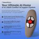 SmoothSpine Multi Therapy Pro - Back Massager Comfort Device with Heat, Massage, Air Traction, EMS & Red Light-Therapy - At-Home Relaxation & Support for Lower Back