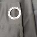 NICETOWN Pitch Black Solid Thermal Insulated Grommet Blackout Curtains/Drapes for Bedroom Window (2 Panels, 42 inches Wide by 63 inches Long, Black)