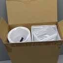 2 Pack Flexible Gutter Downspout Extensions Extendable from 21" to 67", Downspout Extender Comes with Adapters, Thickened Down spout Drain Extension for Rainwater Drainage (White)