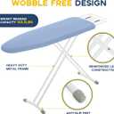 Ironing Board, 43x13 Full Size Blue Compact Iron Board
