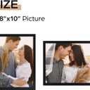 Giftgarden 8x10 Picture Frame Black, 8 by 10 Thin Photo Frame for Wall Tabletop Display, Single