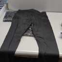 NexiEpoch 4 Pack Leggings for Women - High Waisted Tummy Control Soft Black Capri Yoga Pants with Pockets for Workout, Large-Xlarge, No Pockets, Black