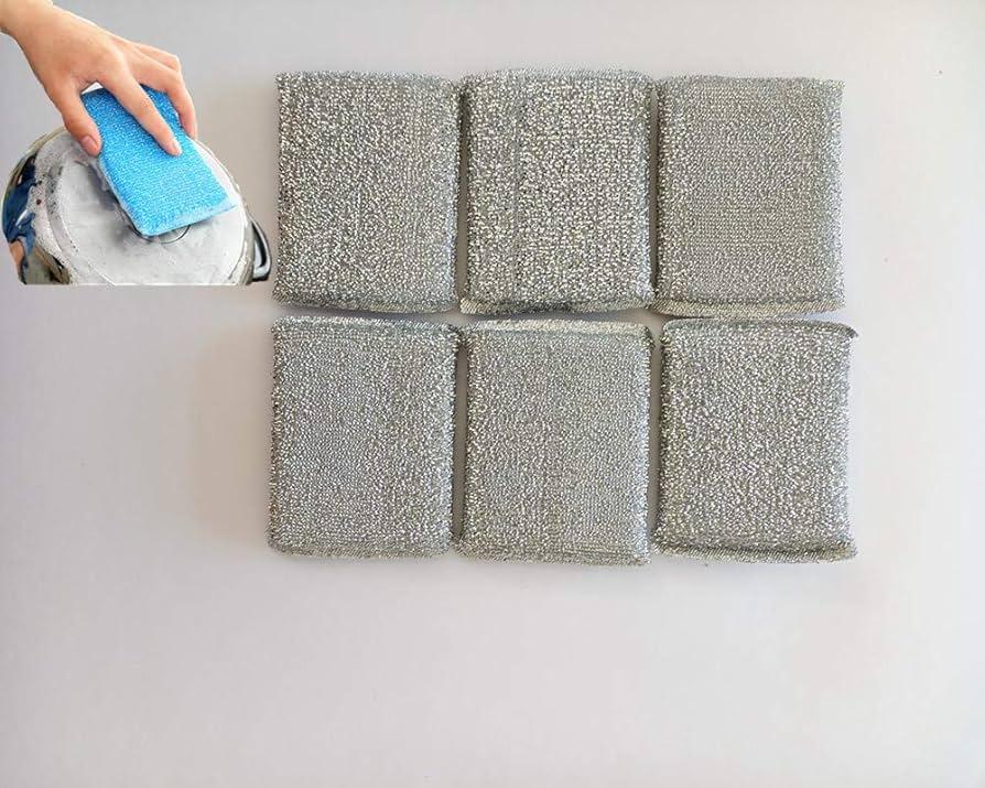 Non-Scratch Kitchen Scouring Pads, 4 Count per Package, 1-Pack