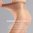 Yilanmy Shiny Pantyhose for Women Shimmer Tights Ultra Oil Glossy Stockings 70D Brown Dance Jazz Tights (Medium)