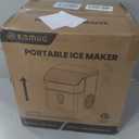 Kismile Nugget Ice Maker Countertop, 35Lbs/24H Pebble Ice Maker with Chewable Pellet ice, First Ice in 7 Mins, Self-Cleaning Ice Machine with Removable Basket for Home & Kitchen(Sliver)