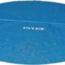 INTEX 28011E Solar Pool Cover: For 10ft Round Easy Set and Metal Frame Pools Insulates Pool Water Reduces Water Evaporation Keeps Debris Out Reduces Chemical Consumption