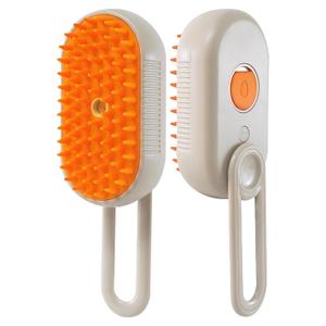 New 3-in-1 Cat Steam Brush With Enhanced Spray, Long Comb Steamy Brush for Shedding, Hair Remover, Cloud Care Water Steamy for Long & Short Hair Indoor Cat and Dog