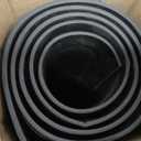 OLANLY Half Circle Front Door Mat Outside 59x34 All-Season Rubber Doormat