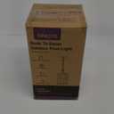 Black Outdoor Pendant Lights for Porch, Modern Hanging Porch Light, Waterproof Outdoor Pendant Lights with Tempered Glass, Aluminum Hanging Exterior Light for Patio, House, Adjustable Chain (Standard Size)