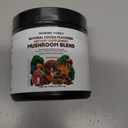 Instant Mushroom Powder 10:1  Cordyceps Mushroom Supplement with Reishi, Chaga & Shiitake  Caffeine-Free Nighttime Drink with B6, B12, D + Probiotics  Mushroom Cacao Organic Blend (No Sweetener) (40 servings (4.88 Ounce))