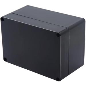 Project Box IP65 Waterproof Junction Box ABS Plastic Black Electrical Boxes DIY Electronic Project Case Power Enclosure 6.3x4.33x3.54 inch (160x110x90 mm)