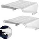 Universal Sun Rain Shade Camera Cover Shield Security Camera Protective Roof for CCTV Surveillance Camera Hikvision/Nest/Ring/Arlo/Dome/Bullet (Square Camera Sun Rain Cover (2PCS)