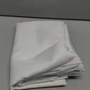 EurCross Solid White Shower Curtain 72 x 72inches Long, Water-Resistant Fabric Shower Curtain Liner for Bathroom