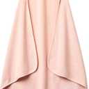 Baby Hooded Towel  Organic Cotton Baby Bath Towels  Baby Towels, Baby Bath Towels for Baby Girl, 32" x 32" Super-Soft and Absorbent Baby Towels for Newborn (Rabbit - Blush)