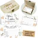 50Pcs Baby Shower Advice Cards for Baby Shower Games, Baby Clothes Advice and Wish Cards Box for New Parents Baby Shower Decorations (Advice Cards)