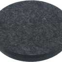 MECCANIXITY Plant Coasters 8 Inch Reversible Absorbent Waterproof Round Felt Pad Mat, Grey 6 In1 Set (Gray)