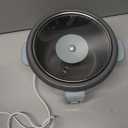 GreenLife Rice Cooker with Removable PFAS-Free Ceramic Nonstick Pot, 3-Cups Uncooked/6-Cups Cooked, Grains & Oatmeal Multicooker, Compact One-Switch Design, Auto Keep Warm, Easy Clean, Blue Haze