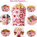 Valentine's Day Heart Conversation Popcorn Boxes - 60 Pcs Valentine's Day Treat Goodie Containers for Kids SchoolWedding, Birthday & Galentine Party Supplies
