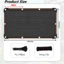 90% Sun Shade Cloth with Grommets, 13' X 16' ftPergola Shade Cover Canopy, Privacy Screen Mesh Tarp UV Block Sun Screens for Patio, Outdoor, Garden, Backyard, Black