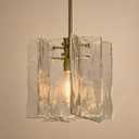 10 Inch Glass Pendant Lights Kitchen Island, Adjustable Height