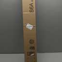 Reinforced Retractable Baby Gates with Support Rod 60" Wide Retractable Baby Gate for Stairs Retractable Dog Gate Outdoor Retractable Gate Outdoor Prevent Babies and Pets from Squeezing Under The Gate (White)