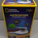 NATIONAL GEOGRAPHIC Microscope for Kids - Science Kit with an Easy-to-Use Kids Microscope, Up to 400x Zoom, Blank and Prepared Slides, Rock & Mineral Specimens, STEM Project Toy