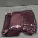 Bailarina 80 Pack Burgundy Satin Napkins,17x17 Inches Wedding Napkins Square Soft Silky Table Napkins Bulk Decorative Elegant Cloth Napkin for Party Decoration, Banquet,Wedding,Graduation