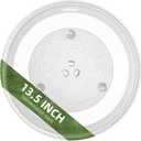 13.5" 340mm Microwave Turntable Plate Compatible with Panasonic F06015Q00AP F06014T00AP, 13 1/2 inch Replacement Microwave Glass Plate for GE WB49X10114 (13.5" Small Coupler Hole)