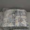 Area Rug 5x7, Vintage Boho Rug,Ultra-Soft Low Pile, Washable, Non Slip,Stain Resistant Printed Carpet for Living Room Bedrooms Playroom Office Kitchen, Light Blue