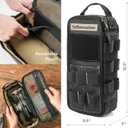 Tufformation Heavy Duty Small Tool Bag Pouch Portable Utility Organizer Case with Zipper Handle. Perfect for EDC, Motorcycle, Road Bike, Electricians & More