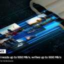 Samsung T7 Shield 1TB, up to 1050MB/s, USB 3.2 Gen2, Rugged, IP65 Rated, for Photographers, Content Creators and Gaming, Portable External Solid State Drive (MU-PE1T0S/AM, 2022), Black