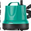 VIVOSUN 850GPH 60W Submersible Pump for Fish Tank, Pond, Aquarium, Hydroponic Systems with 5ft Power Cord and 4 Nozzles Blue