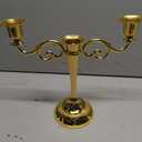 YOUEON Candelabra, Candelabra Candle Holder, Tall Candlesticks Holder, Elegant Taper Candle Holder Centerpiece for Wedding, Church, Halloween, Dining, Home Decor (Gold)