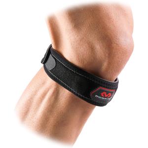 McDavid Knee Band for Knee Pain Relief, Support Brace Patella Tendon Knee Strap for Pickleball, Hiking, Soccer, Basketball, Running, Jumpers Knee, Tennis, Tendonitis, Volleyball & Squats (Large, Black)