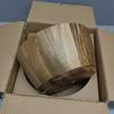 Amazon Basics Wooden Salad Bowl, Acacia Wood, 10 in., Family Size Serving Bowl