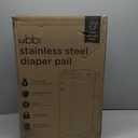Ubbi Steel Diaper Pail, Odor Locking, No Special Bag Required, Award-Winning, Registry Must-Have, Ivory