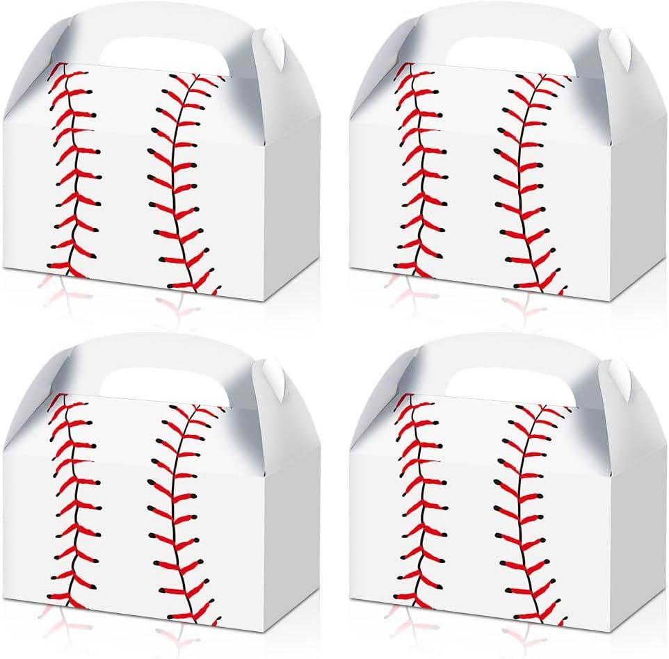 BCHOCKS 24 PCS Party Favor Candy Boxes for Baseball Birthday Party Supplies, Party Gift Goody Treat Candy Boxes for Baseball Party Favors Decor Birthday Party Decor