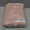 NICETOWN Linen Light Pink Curtains for Girls Room, Rod Pocket & Back Tab Privacy Semi Sheer with Light Filtering Thick Flax Window Drapes for Bedroom/Living Room, W55 x L108, 2 Panels