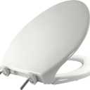 BEMIS 7800TDG Commercial Closed Front Plastic Toilet Seat, Heavy Duty Industrial Seat with Lid, Secure Installation for Long Lasting Hospitality Use, Elongated, White