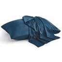 BEDELITE King Size Pillow Cases Set of 2, Rayon Derived from Bamboo, Cooling Pillow Cases for Hot Sleepers & Night Sweats, Breathable and Silky Soft Envelope Pillowcases(Navy Blue, 20"x36")