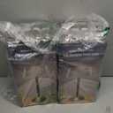 Cordless Touch Table Lamp, LED Rechargeable Small Dask Lamp, 3 Colors Dimmable Battery Operated Crysta Lamp for Bedroom Restaurant Kitchen Home Decor (3w,Half Moon Crystal, 2 Packs)